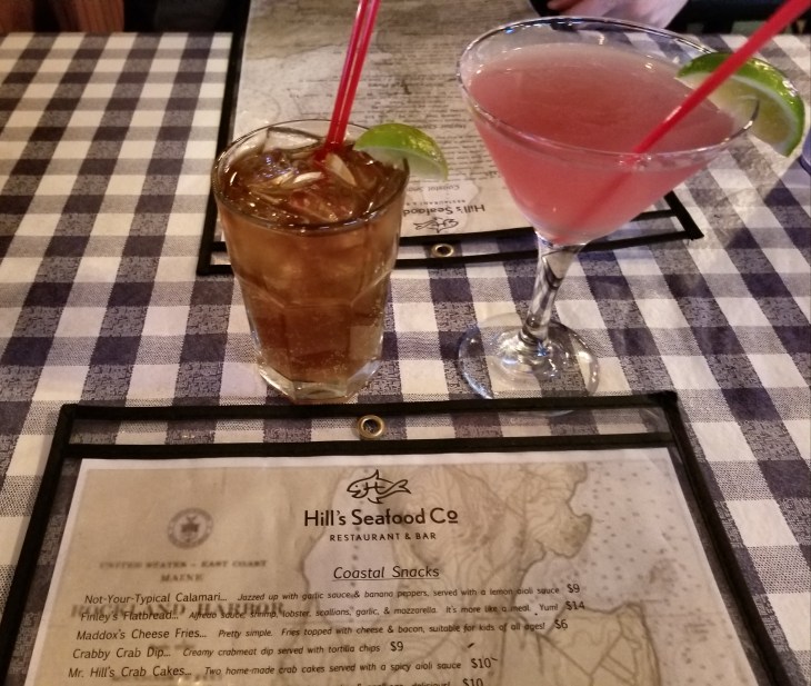 Libations at Hill's Seafood Co